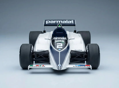 BRABHAM - F1 BT50 PARMALAT N.º 2 GP DE HOLANDA 1982 RICCARDO PATRESE - BLANCO Y AZUL Tienda de maquetas de coches Vroomi