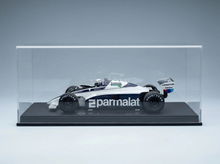 BRABHAM - F1 BT50 PARMALAT N 2 DUTCH GP (with pilot figure) 1982 RICCARDO PATRESE - WHITE BLUE Vroomi Scale model cars Shop