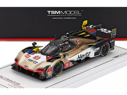 Cadillac V-Series.R #38 Hertz livery scale model car from Vroomi, detailed die-cast replica with racing decals