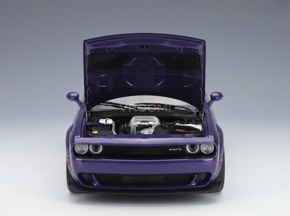 DODGE - CHALLENGER SRT SUPER STOCK COUPE 2023 - PURPLE Scale model car on Vroomi