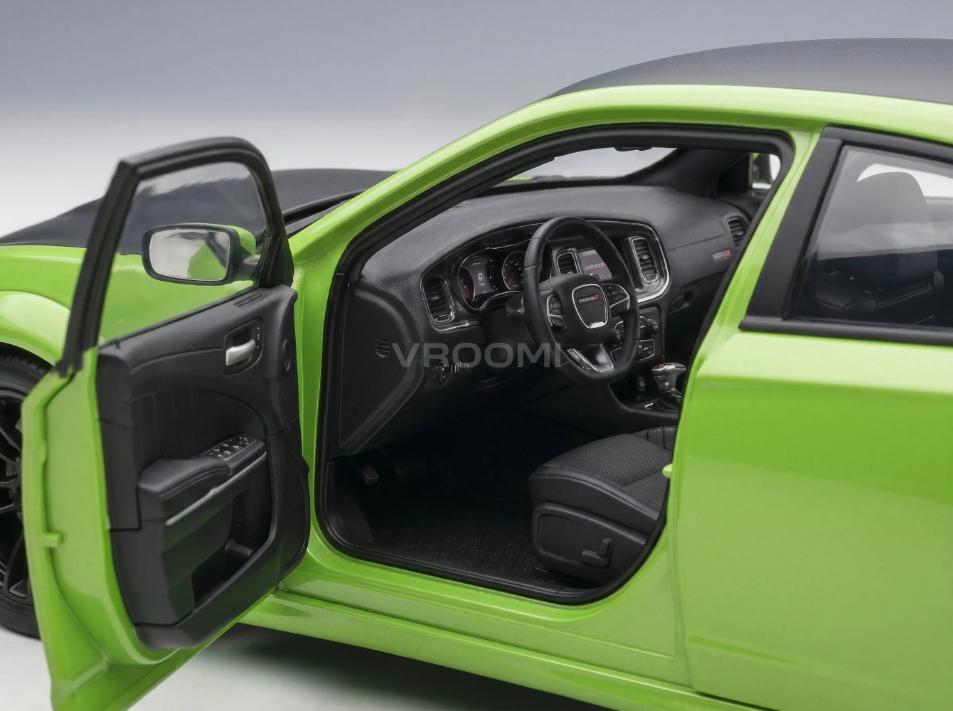 DODGE - CHARGER SCAT PACK WIDEBODY COUPÉ 2023 - SUB LIME Maqueta de coche en Vroomi