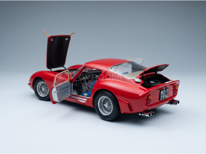 FERRARI - 250 GTO 3,0 L V12 COUPÉ ÉQUIPE PIERRE NOBLET N° 19, 2e aux 24 Heures du Mans 1962, JEAN GUICHET - PIERRE NOBLET - ROUGE ET BLANC