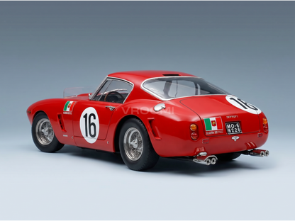 Ferrari 250 GT SWB 3,0 l V12 Coupé Team Scuderia Serenissima Nr. 16 24-Stunden-Rennen von Le Mans 1961 Maurice Trintignant Carlo Maria Abate Red Racing Cars 343 – Vroomi