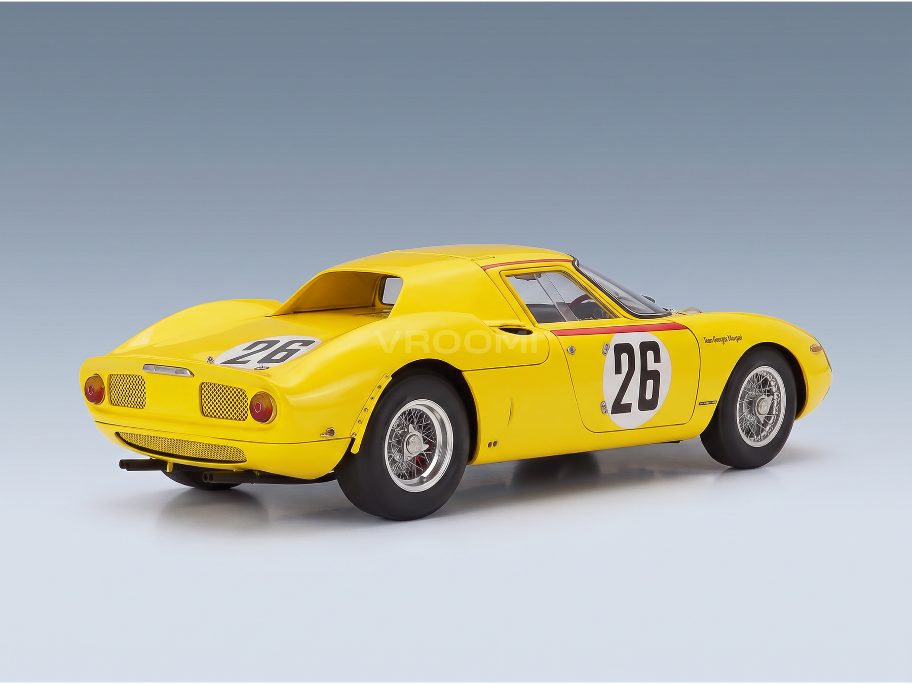 FERRARI - 250LM 3,3 L V12 n° 6313 ÉQUIPE PIERRE DUMAY N° 26 2e aux 24 Heures du Mans 1965 PIERRE DUMAY - GUSTAVE GOSSELIN - JAUNE