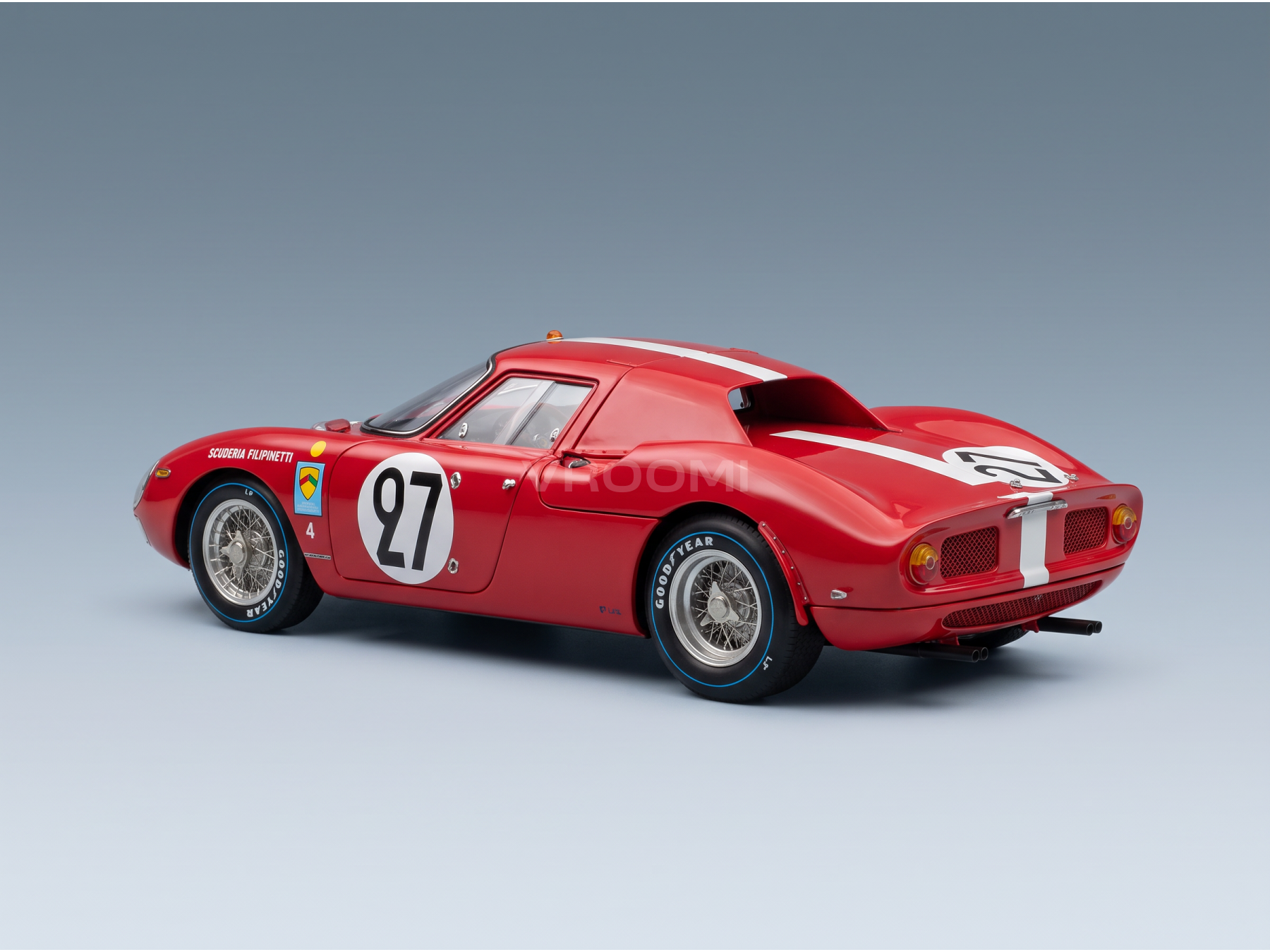 FERRARI - 250LM 3,3 L V12, n° de châssis n6119, ÉQUIPE SCUDERIA FILIPINETTI N° 27, 6e au Mans 1965, DIETER SPOERRY - ARMAND BOLLER