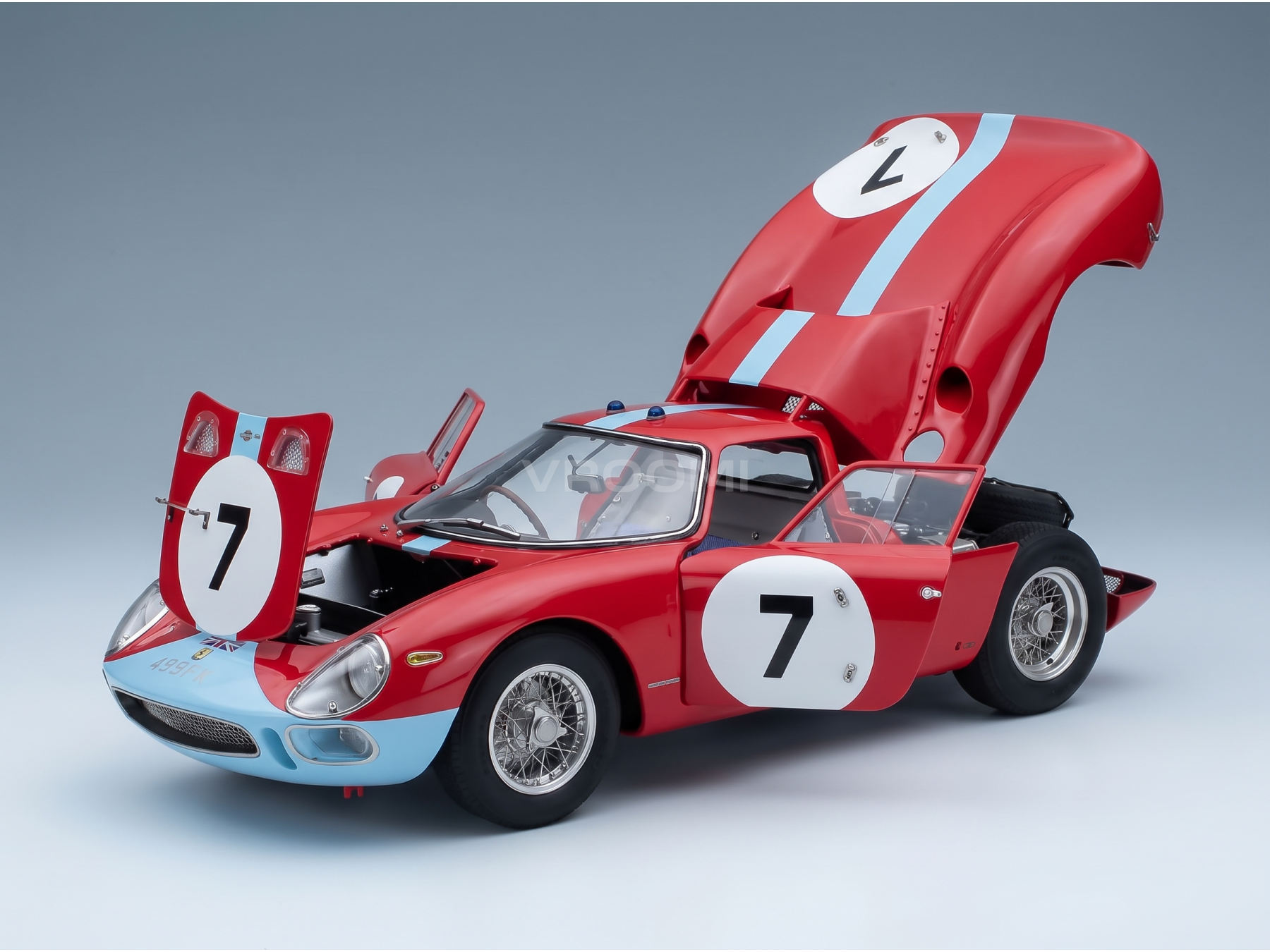 FERRARI - 250LM, n.º de chasis 5895, 7.º GANADOR de las 12 Horas de Reims de 1964, GRAHAM HILL - JOACHIM BONNIER - ROJO - COCHES DE CARRETERA
