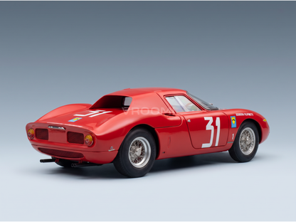 FERRARI - 250LM, chassisnr. 5899, TEAM SCUDERIA FILIPINETTI, nr. 31, WINNAAR MONZA 1964, NINO VACCARELLA - ROOD - RACEWAGENS