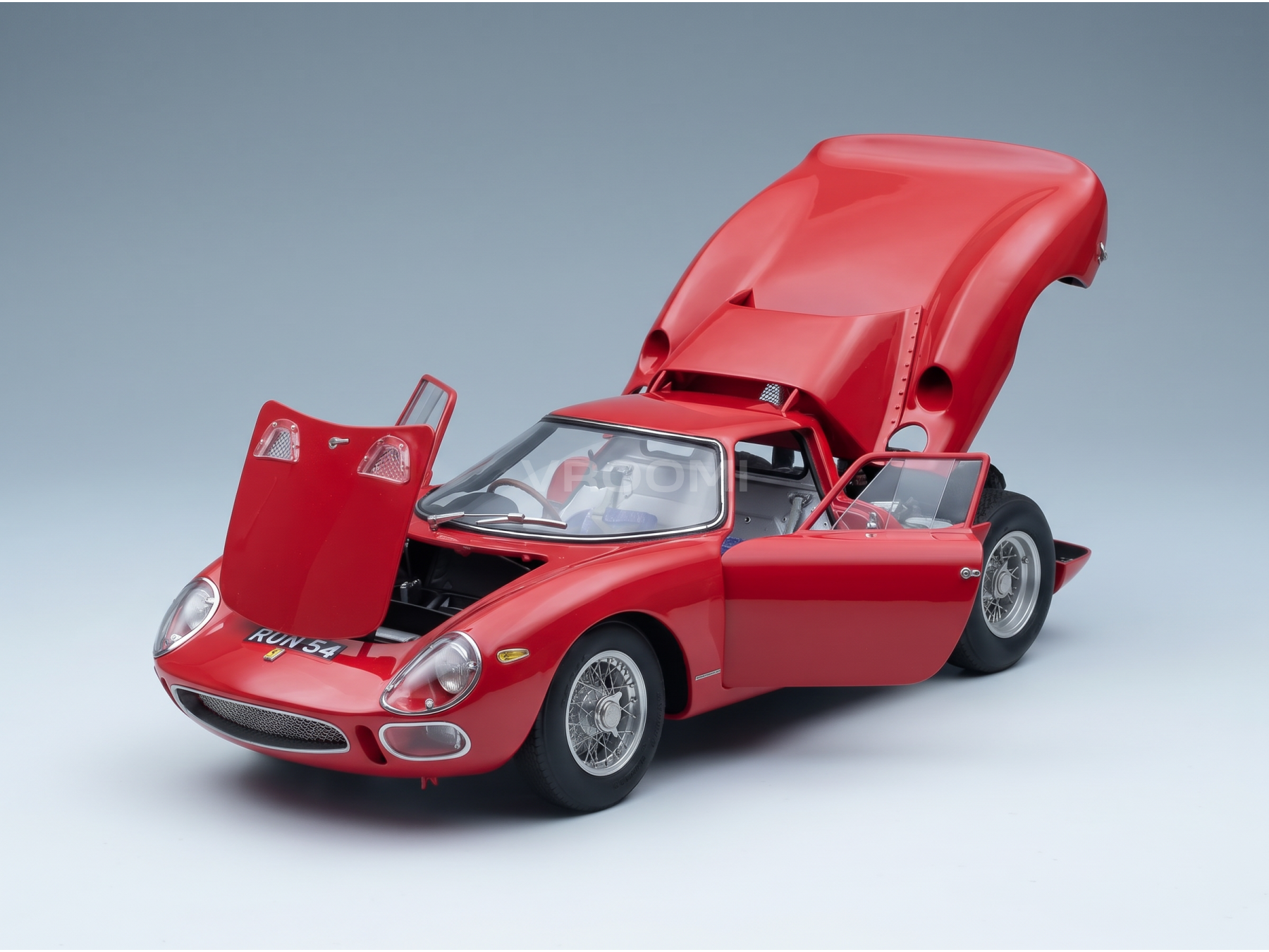 FERRARI - 250LM chassisnr. 6105 COUPÉ RON FRY 1964 - ROOD - STRAATWAGENS