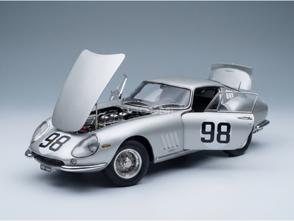 FERRARI - 275 GTB/C COMPETIZIONE, chassisnr. 9051, 98.500 km, MUGELLO 1966, R. SINIBALDI - M. GRANA - ZILVER - STRATAUTO’S