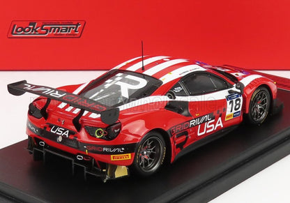 FERRARI - 488 GT3 USA TEAM N 18 8h FIA MOTORSPORT GAMES GT CUP VALLELUNGA 2019 ROBERT FERRIOL - SPENCER PUMPELLY - RED USA FLAG