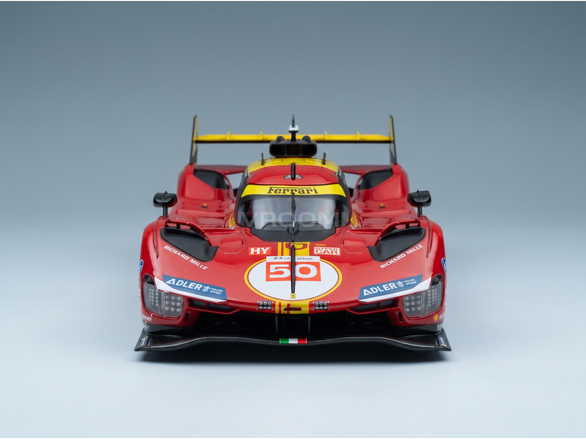 Ferrari 499P Ferrari AF Corse No. 50 Fuoco Molina Nielsen Winner 24h Le Mans 2024 with Showcase Burago 1:18 scale model - image 3