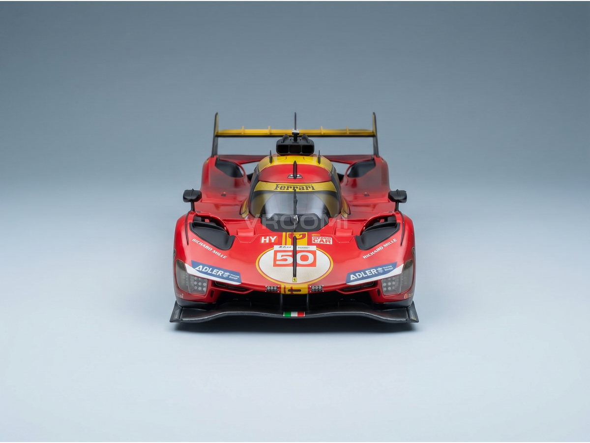 Ferrari 499P Ferrari AF Corse No. 50 Antonio Fuoco Miguel Molina Nicklas Nielsen Winner 24h Le Mans After Race Version 2024 with Showcase Burago 1:18 scale model - image 5