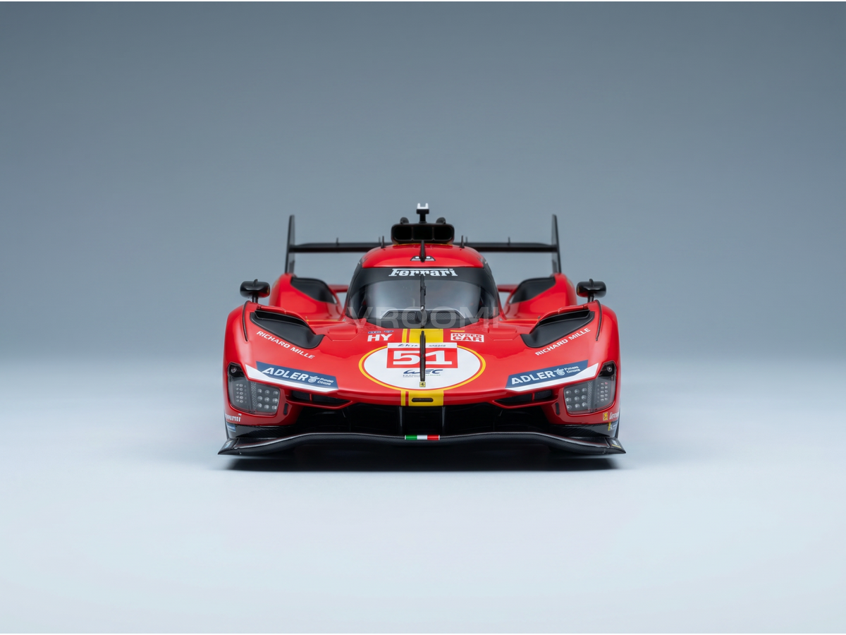 Ferrari 499P Ferrari AF Corse No. 51 Pier Guidi Calado Giovinazzi Winner 24h Le Mans 2023 with Showcase Burago 1:18 scale model - image 3