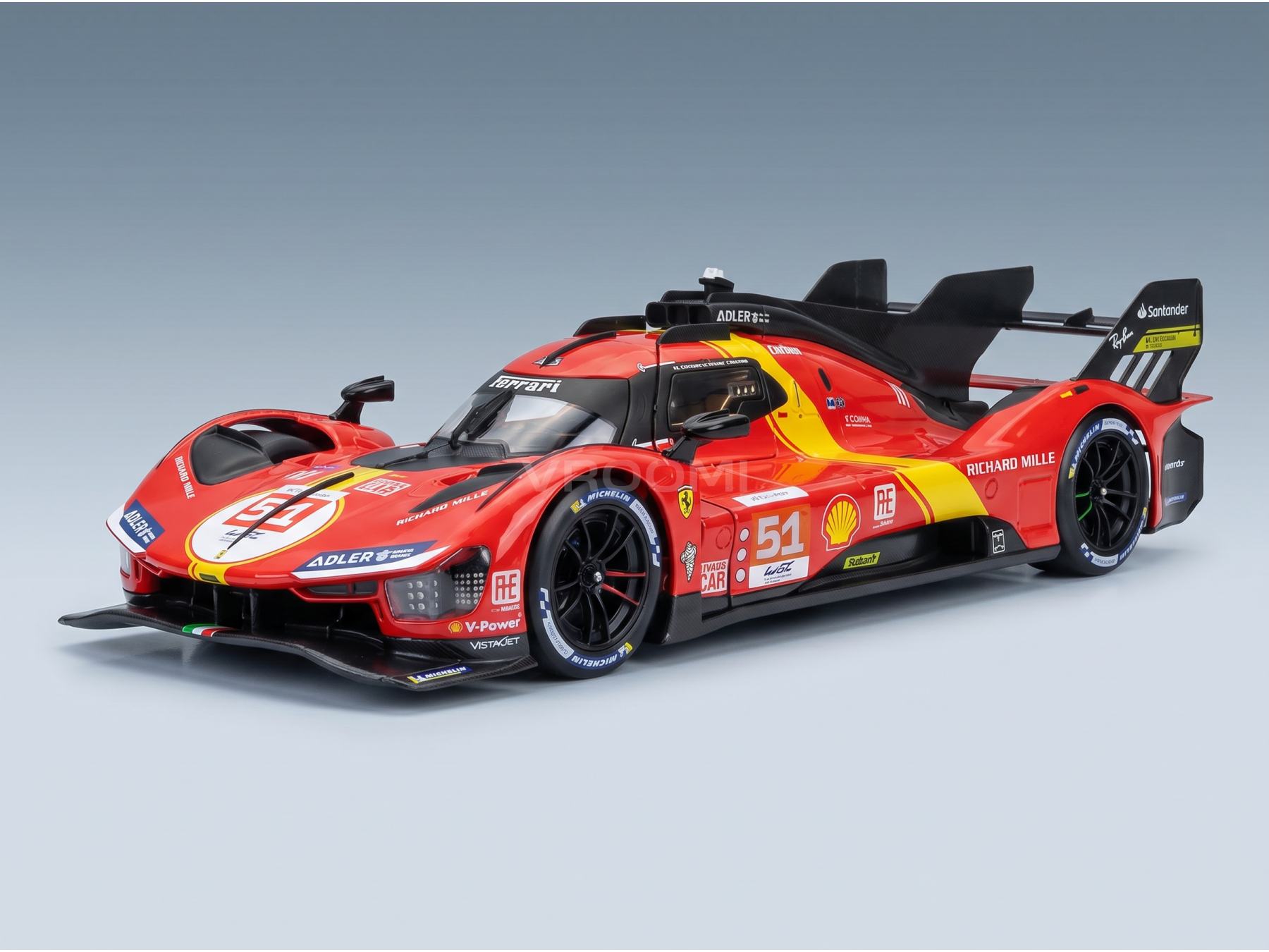 ferrari-499p-3-0l-turbo-v6-team-af-corse-nr-51-winnaar-24-uur-van-le-mans-2023-alessandro-pier-guidi-james-calado-antonio-giovinazzi-met-showcase-racing-cars-278 - Vroomi