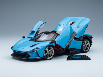 FERRARI | DAYTONA SP3 CLOSED ROOF 2022 - CON VETRINA - WITH SHOWCASE - Scale model car on Vroomi