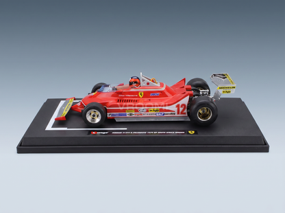 FERRARI | F1 312T4 N 12 WINNER SOUTH AFRICA GP KYALAMI (WITH PILOT) 1979 GILLES VILLENEUVE Scale model car on Vroomi