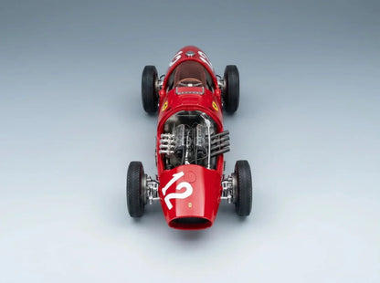 FERRARI - F1 500 F2 N 12 3e GP van Frankrijk 1952 PIERO TARUFFI - RED Vroomi Schaalmodellenwinkel