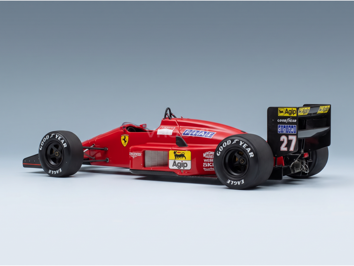 Red Ferrari F1 scale model car with Agip & Goodyear decals, #27, from Vroomi