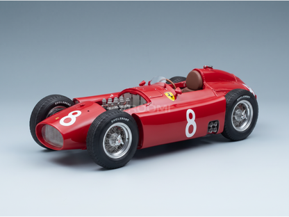 Red Ferrari race car scale model with number 8, detailed engine and Englebert tires — Vroomi