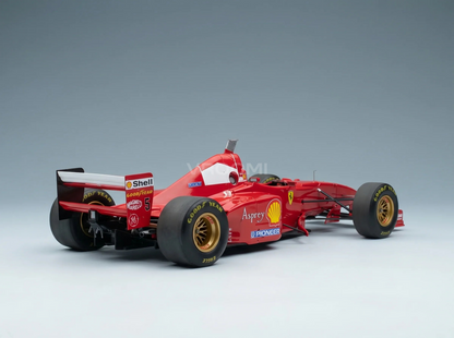 FERRARI - F1 F310B TEAM SCUDERIA FERRARI N. 5 VINCITORE DEL GP DEL GIAPPONE 1997 MICHAEL SCHUMACHER - ROSSO BIANCO Vroomi Scale modellini