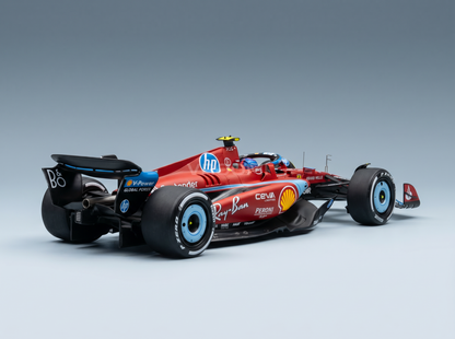 FERRARI | F1  SF-24 ÉQUIPE SCUDERIA FERRARI N 55 5e GP DE MIAMI 2024 CARLOS SAINZ - AVEC VITRINE