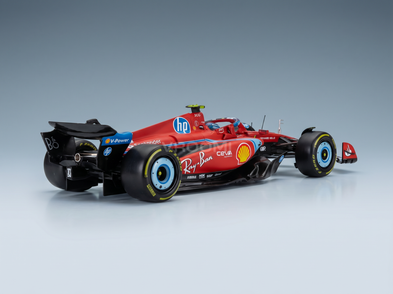 FERRARI | F1 SF-24 TEAM SCUDERIA FERRARI N 55 5th MIAMI GP 2024 CARLOS SAINZ Scale model car on Vroomi