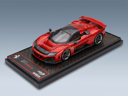 Ferrari F80 2024 – Carbon-Silber-Felgen – Rosso Supercar-Rot-Metallic – Schwarz – Straßenfahrzeuge – 184 – Vroomi