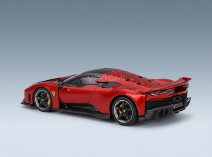 ferrari-f80-2024-carbon-silber-felgen-rosso-supercar-rot-metallic-schwarz-straßenfahrzeuge-343 - Vroomi