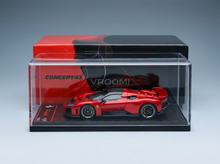 FERRARI - F80 2024 - CARBON SILVER RIMS - ROSSO SUPERCAR - RED MET BLACK