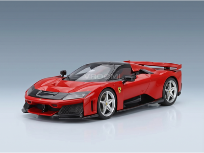 ferrari-f80-2024-silber-felgen-mit-Vitrine-rosso-corsa-rot-schwarz-Straßenfahrzeuge-976 - Vroomi