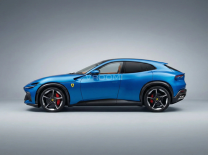 FERRARI - PUROSANGUE 2022 - BLU CORSA - AZUL METALIZADO - Modelo de carro em escala na Vroomi