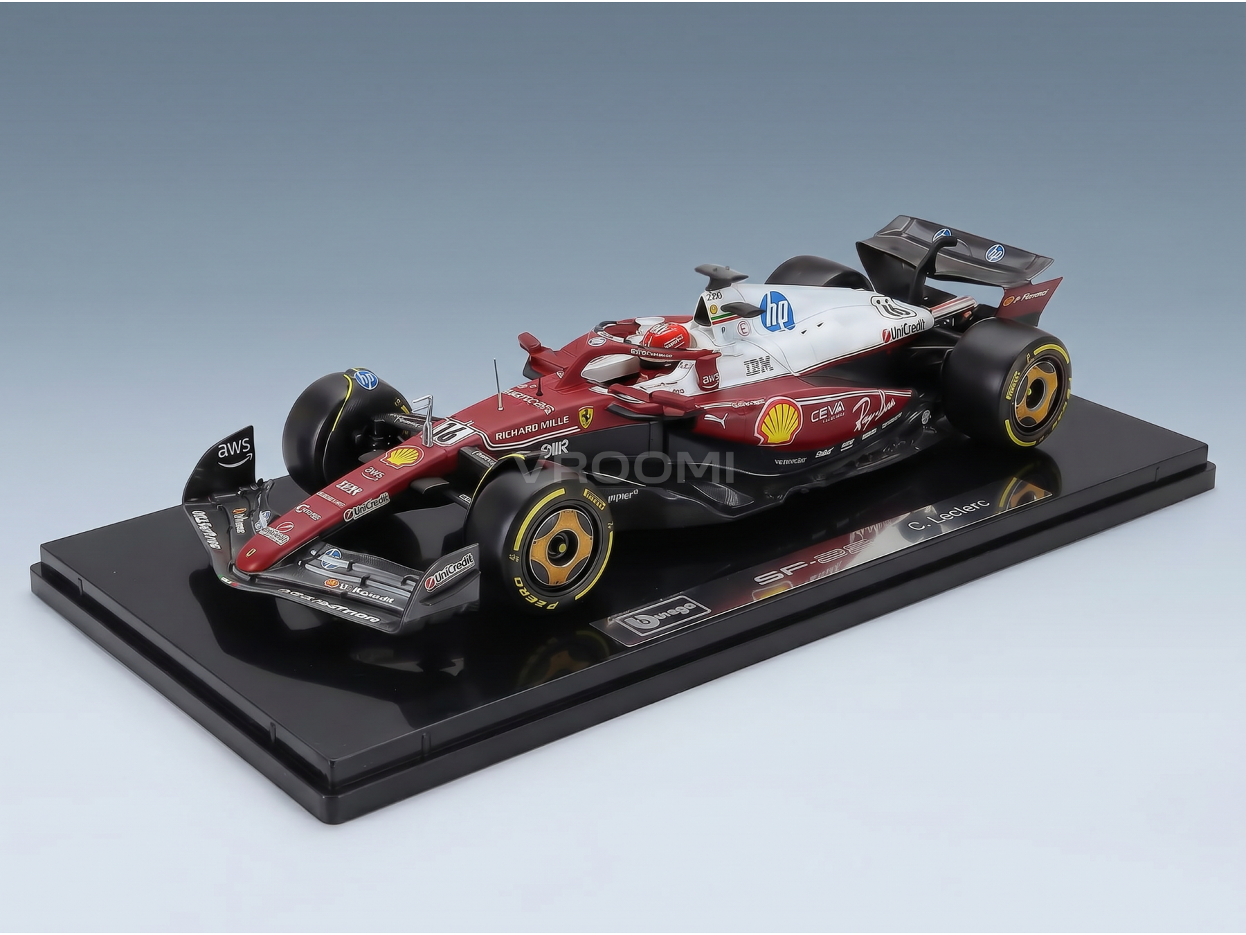 ferrari-with-showcase-f1-sf-25-team-scuderia-hp-n-16-monza-italy-gp-2025-charles-leclerc-niki-lauda-50th-anniversary-world-champion-red-white-racing-cars-616 - Vroomi