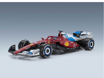 FERRARI - CON VITRINA - F1  SF-25 DEL EQUIPO SCUDERIA FERRARI N.º 16 GP DE MIAMI 2025 CHARLES LECLERC - ROJO, BLANCO Y AZUL