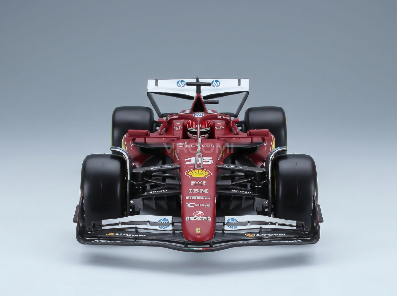 FERRARI - WITH SHOWCASE - F1 SF-25 TEAM SCUDERIA FERRARI N 16 SEASON 2025 CHARLES LECLERC - RED Scale model car on Vroomi
