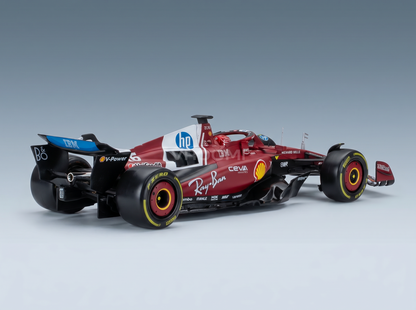 FERRARI - WITH SHOWCASE - F1 SF-25 TEAM SCUDERIA FERRARI N 16 SEASON 2025 CHARLES LECLERC - RED Scale model car on Vroomi