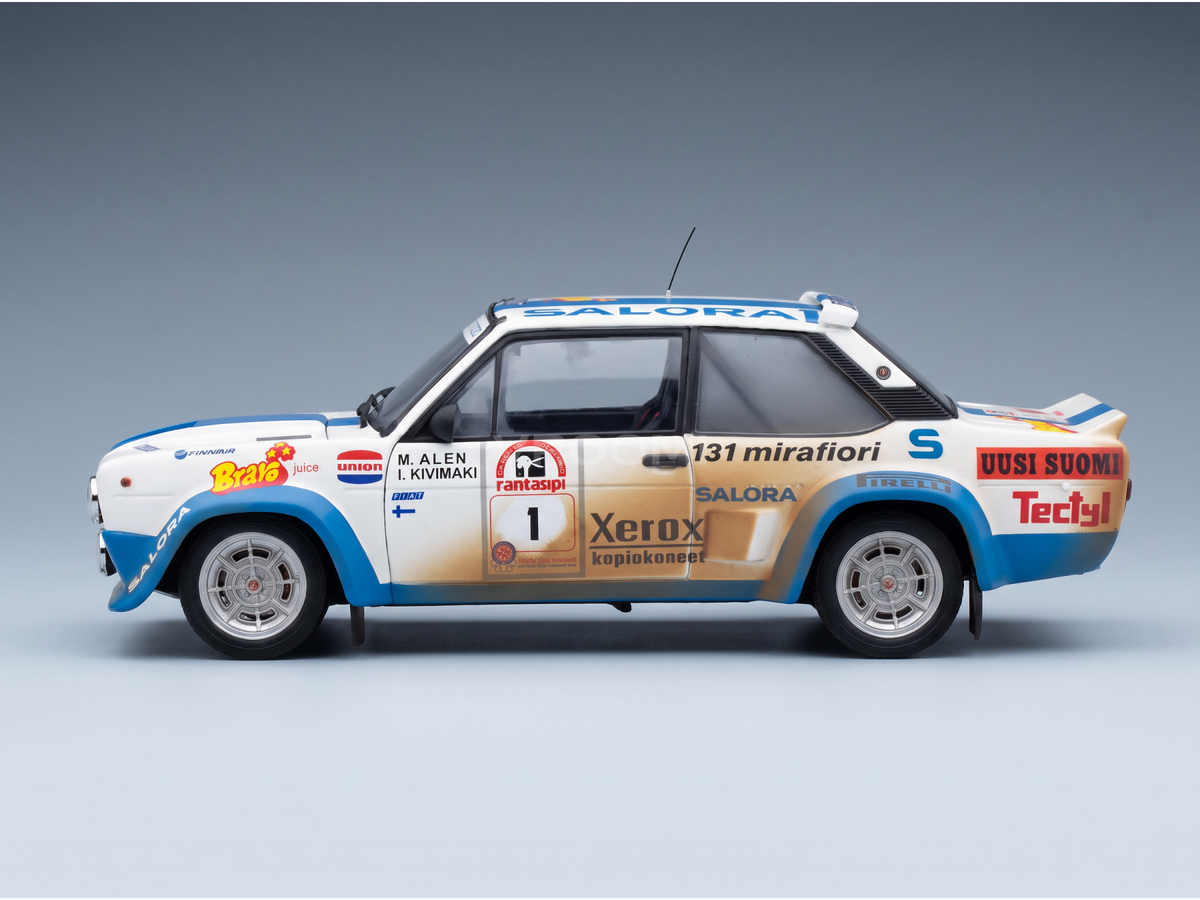 FIAT – 131 ABARTH (Dirty- und Nachtversion) N 1 – SIEGER DER RALLYE 1000 LAKES 1980 – MARKKU ALEN – ILKKA KIVIMAKI – WHITE LIGHT