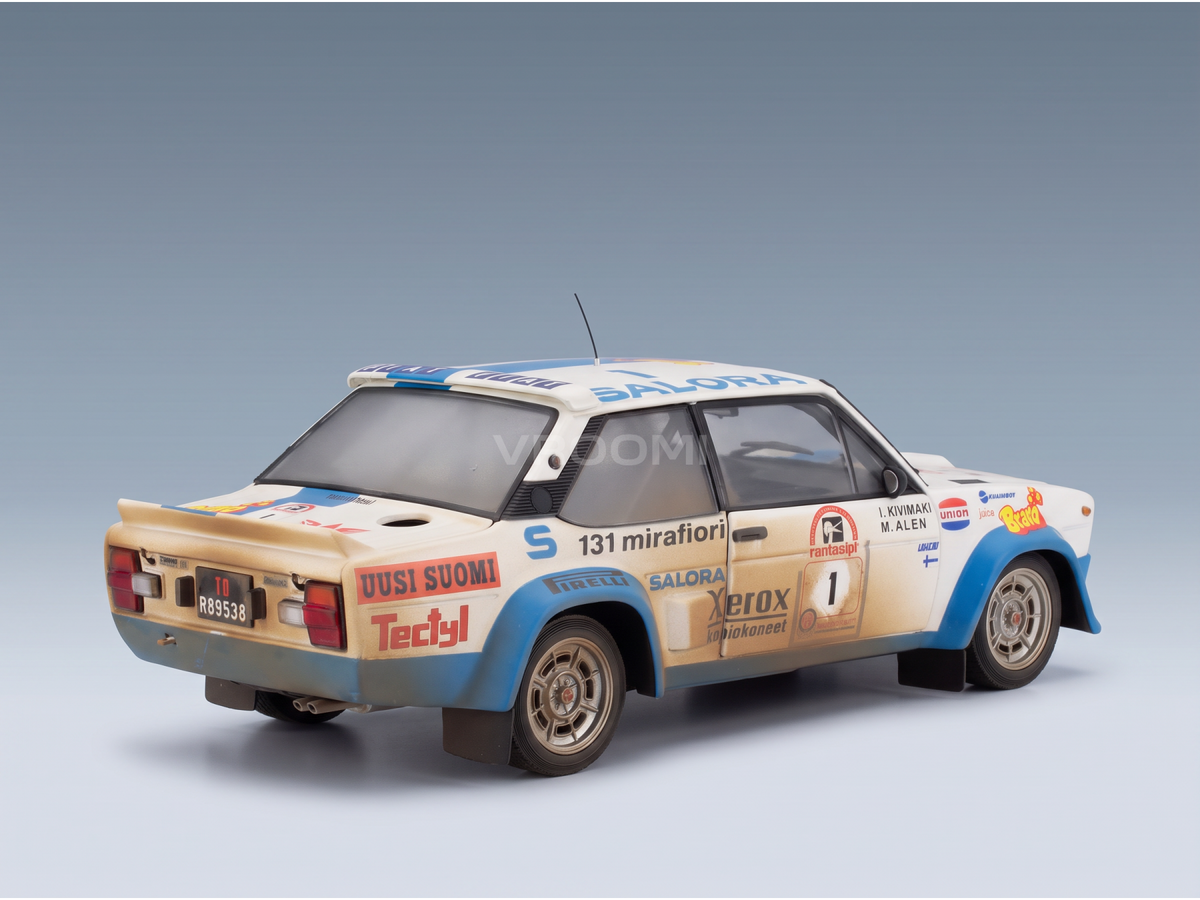 FIAT – 131 ABARTH (Dirty- und Nachtversion) N 1 – SIEGER DER RALLYE 1000 LAKES 1980 – MARKKU ALEN – ILKKA KIVIMAKI – WHITE LIGHT