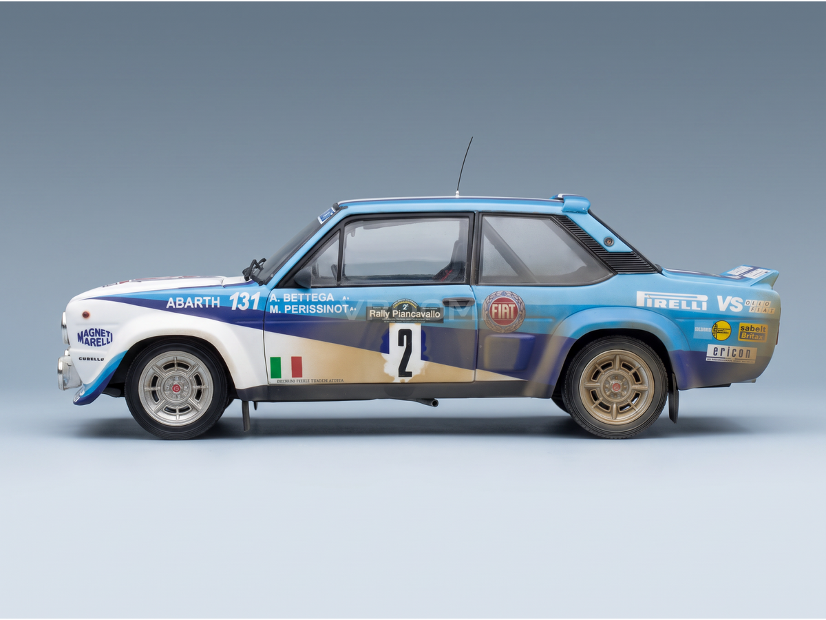 FIAT - 131 ABARTH (dirty and night version) N 2 4th RALLY PIANCAVALLO 1981 ATTILIO BETTEGA - MAURIZIO PERISSINOT