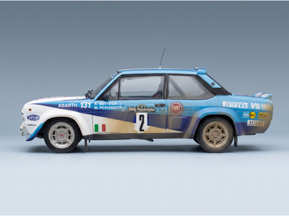 FIAT - 131 ABARTH (dirty and night version) N 2 4th RALLY PIANCAVALLO 1981 ATTILIO BETTEGA - MAURIZIO PERISSINOT