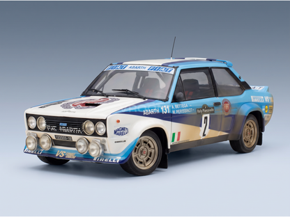 FIAT - 131 ABARTH (dirty and night version) N 2 4th RALLY PIANCAVALLO 1981 ATTILIO BETTEGA - MAURIZIO PERISSINOT