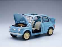 FIAT - 500 D CABRIOLET OPEN 1960 - CELESTE CROCIERA - LIGHT BLUE - ROAD CARS