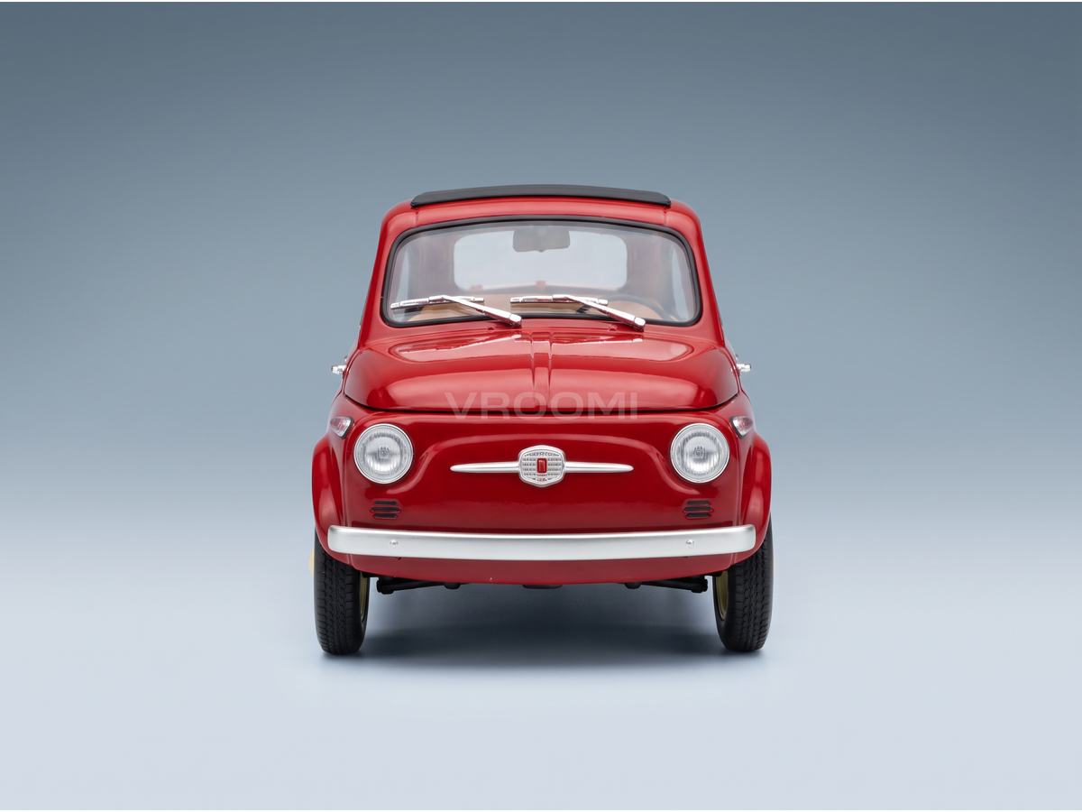FIAT - 500 D CABRIOLET OPEN 1960 - ROSSO CORALLO - RED - ROAD CARS