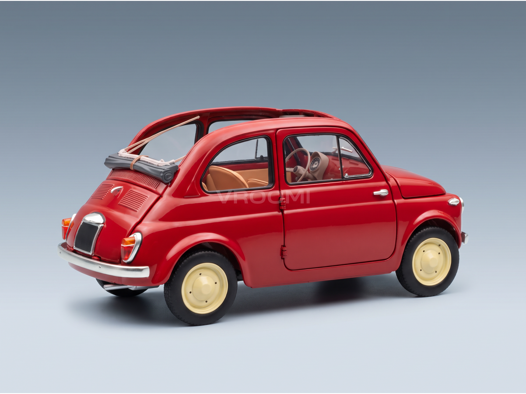 FIAT - 500 D CABRIOLET OPEN 1960 - ROSSO CORALLO - RED - ROAD CARS