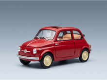 FIAT - 500 D CABRIOLET OPEN 1960 - ROSSO CORALLO - RED - ROAD CARS