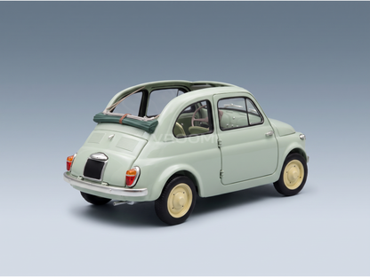 FIAT - 500 D CABRIOLET DÉCAPOTABLE 1960 - VERDE CHIARO - VERT CLAIR - VOITURES DE ROUTE