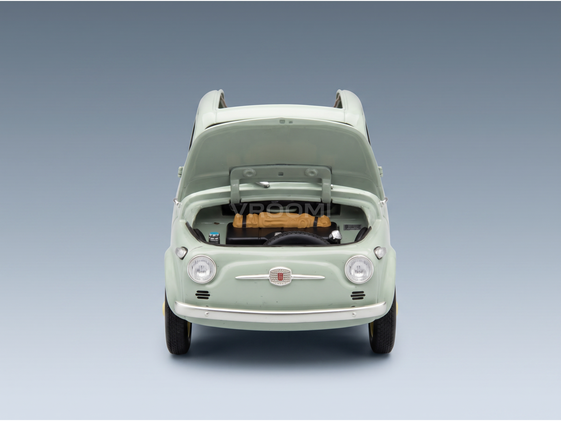 FIAT - 500 D CABRIOLET DÉCAPOTABLE 1960 - VERDE CHIARO - VERT CLAIR - VOITURES DE ROUTE