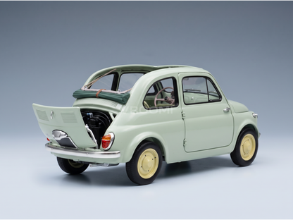 FIAT - 500 D CABRIOLET DÉCAPOTABLE 1960 - VERDE CHIARO - VERT CLAIR - VOITURES DE ROUTE