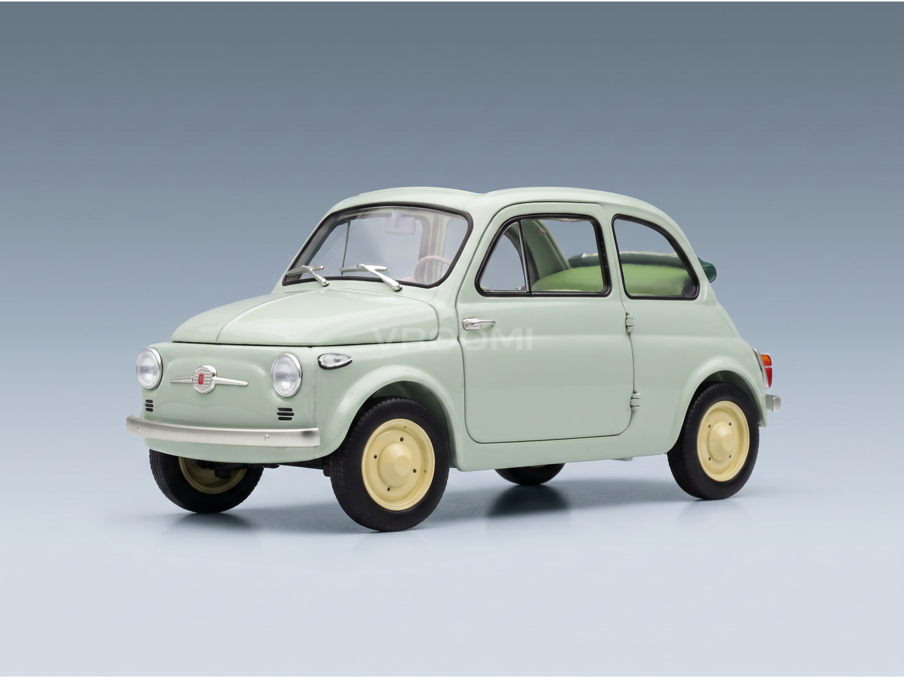 FIAT - 500 D CABRIOLET DÉCAPOTABLE 1960 - VERDE CHIARO - VERT CLAIR - VOITURES DE ROUTE