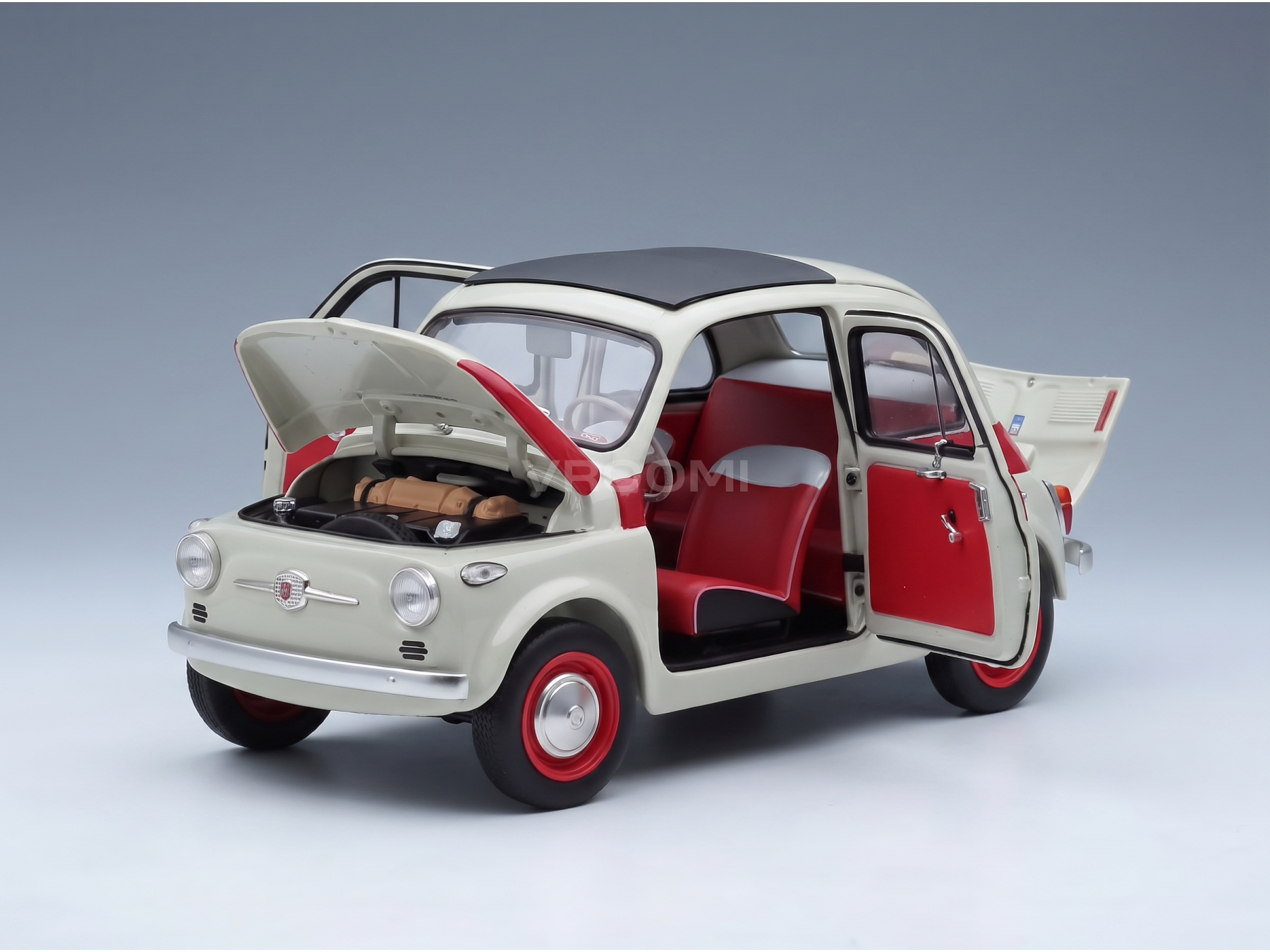 FIAT - 500 SPORT 1958 - WHITE RED - ROAD CARS