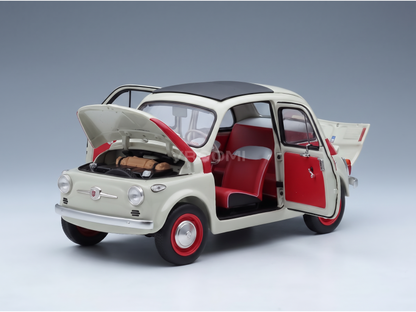 FIAT - 500 SPORT 1958 - WHITE RED - ROAD CARS
